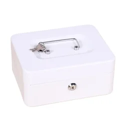 Medium-sized Fireproof Cash Box - Lockable Storage Tray for Documents, Certificates and Money, Ideal Safe Box for Travelers