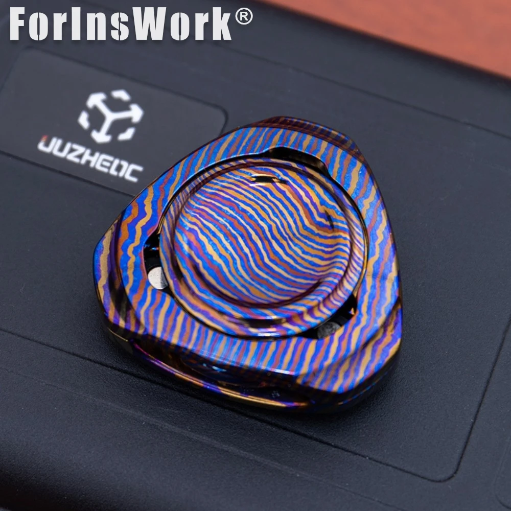 JUZHEDC Timascus Magnetic Linkage Fidget Spinner Magnetic Balls Fidget Anxiety Toys Desk Toys