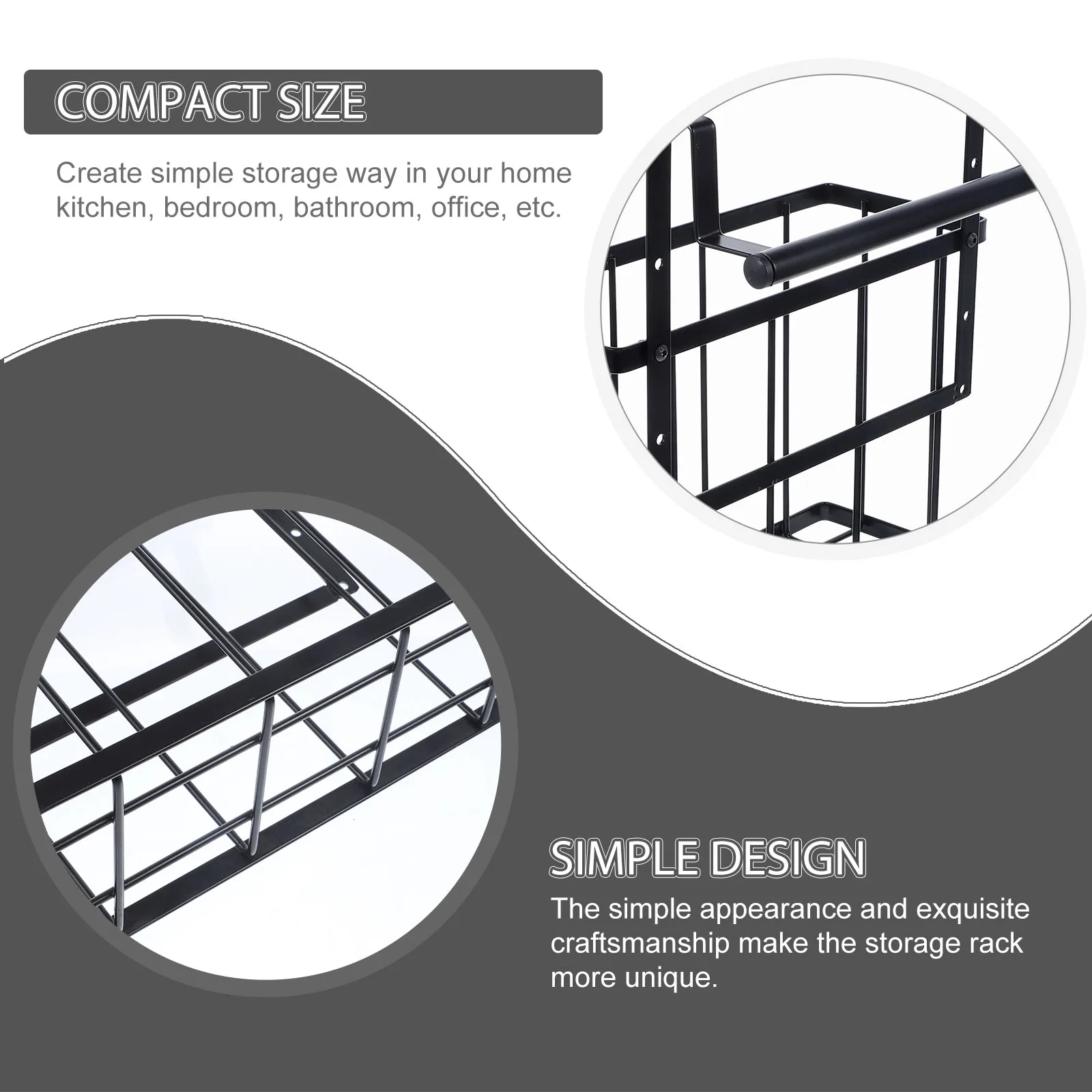 

Cabinet Hanging Basket Storage Baskets Kitchen Vegetable Shelf Carbon Steel Holder Wall Mount Sundries ganizing Rack Small Items