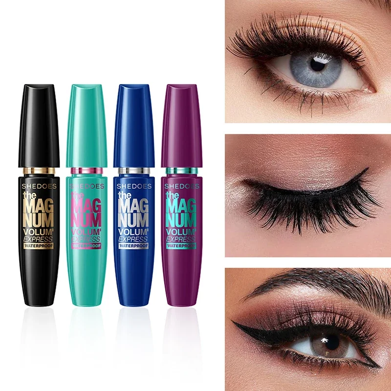 4D Black Mascara Thickening, Lengthening, Curling, Waterproof Liquid Fiber Mascara