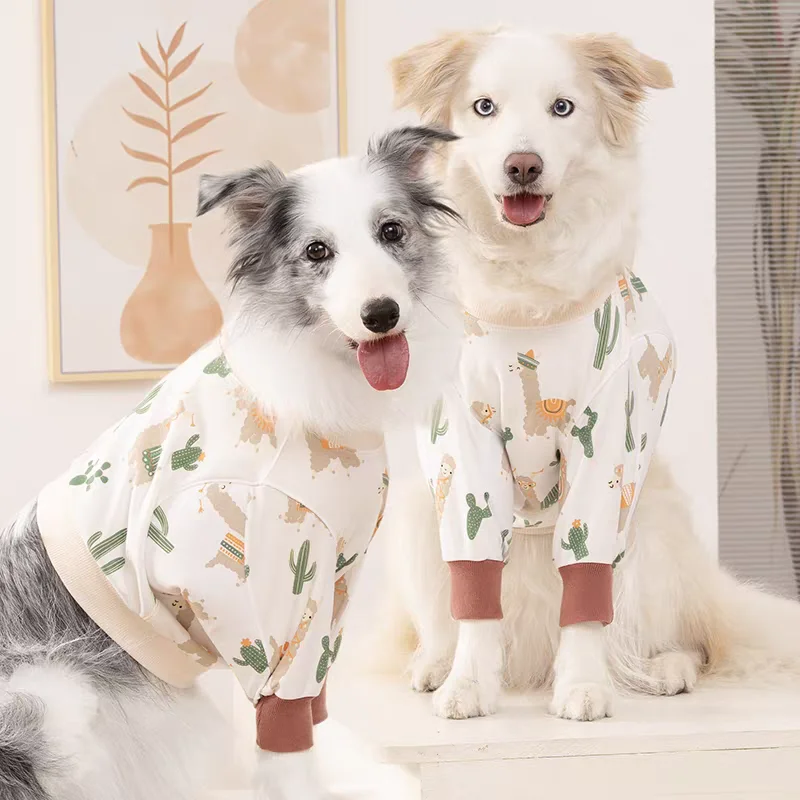 

Футболка для больших собак для лабрадора, золотистого ретривера, бордер-колли, одежда для больших собак, одежда для домашних животных с короткими рукавами