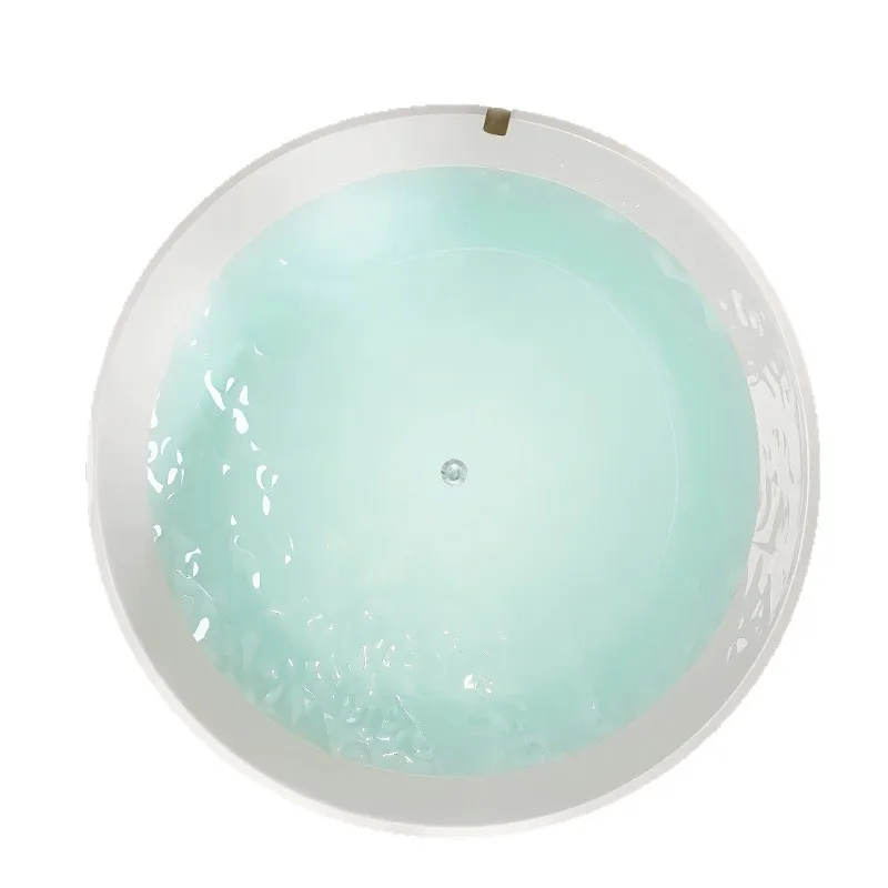 

Built-in round bath Small apartment deep soaking tub Home hotel Double soaking bath tub