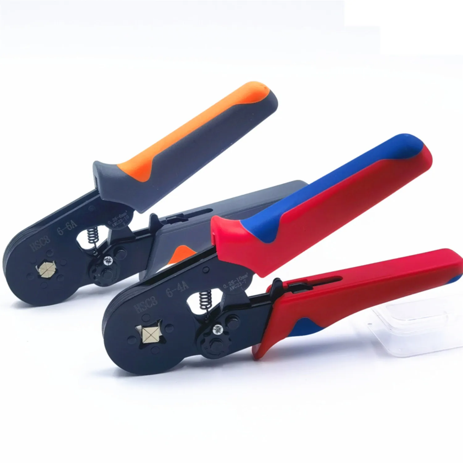 Wire Ferrule Crimping Tool AWG23-7(0.25-10mm²)/AWG23-10(0.25-6mm²)Self-adjustable Ratchet Ferrule Crimper for Insulated Terminal