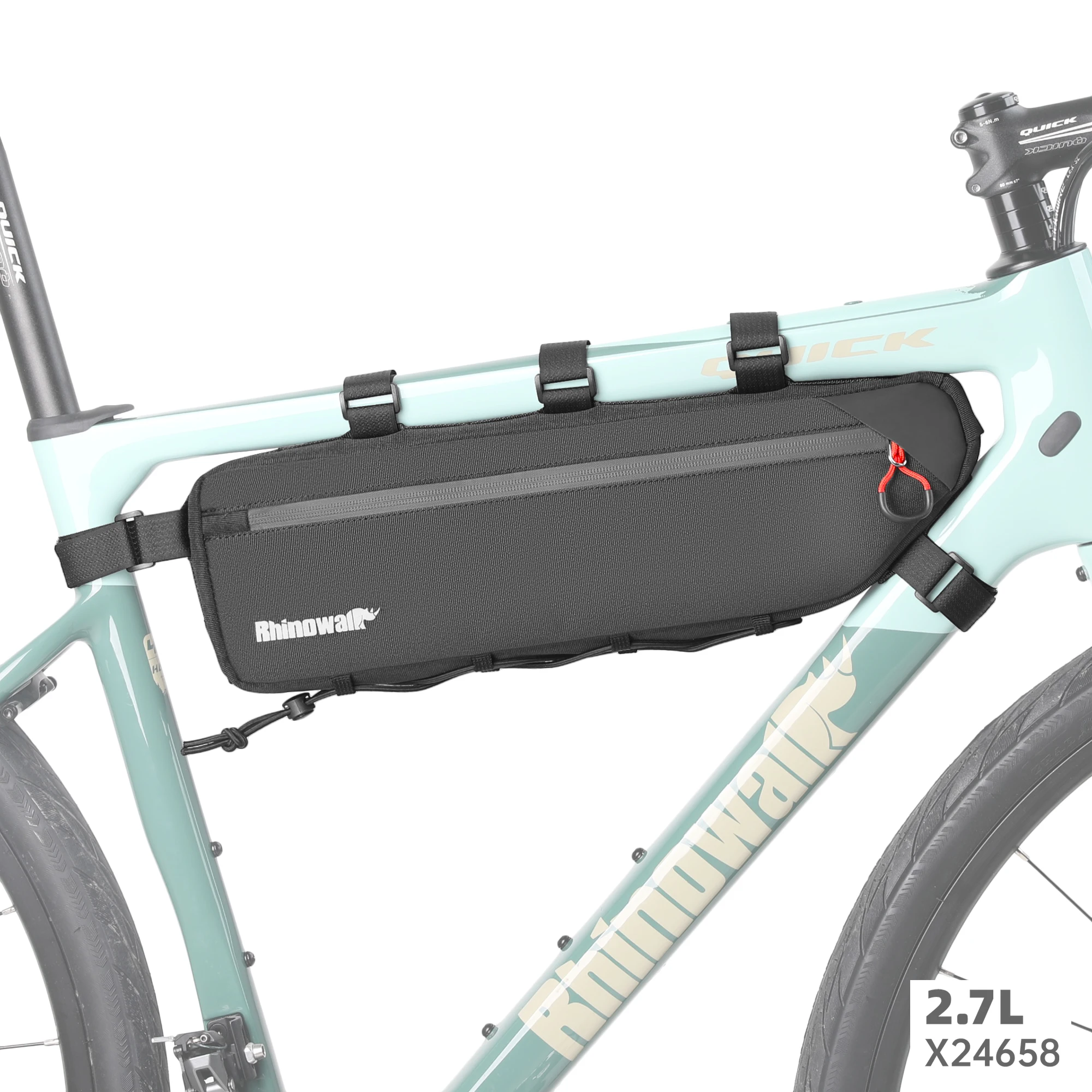 Rhino walk Fahrrad tasche 2,1 l/2,7 l Fahrrad rahmen unter Schlauch beutel schmutz abweisend mtb Straße Kies Fahrrad Dreieck Aufbewahrung tasche 1 Stück Verkauf