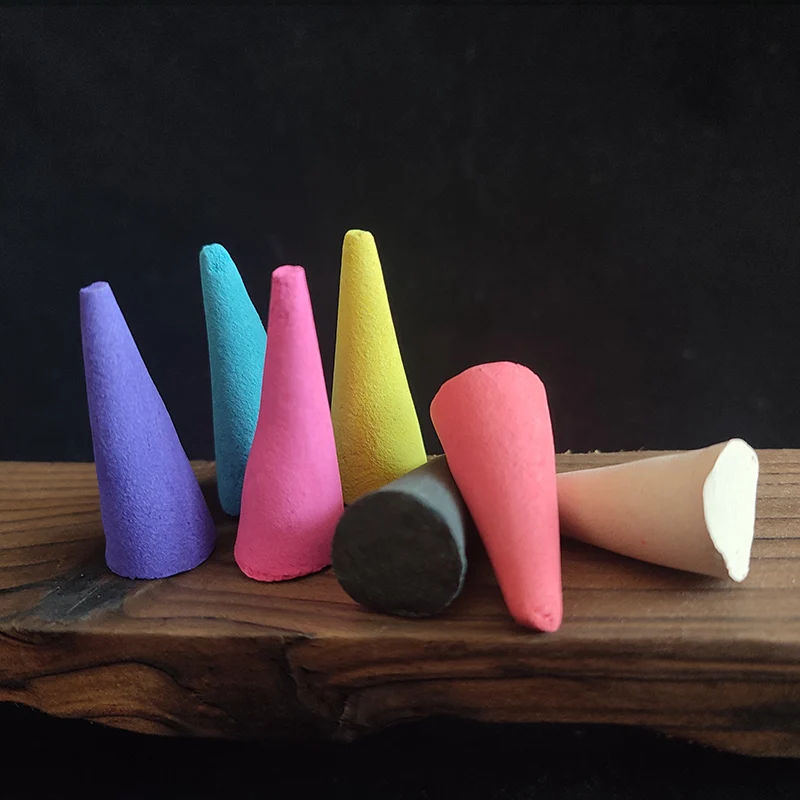 FY 20 قطعة مخاريط البخور المعطرة 25 دقيقة وقت الحرق عطر المنزل الخزامى الياسمين صندل الروائح للاسترخاء التأمل