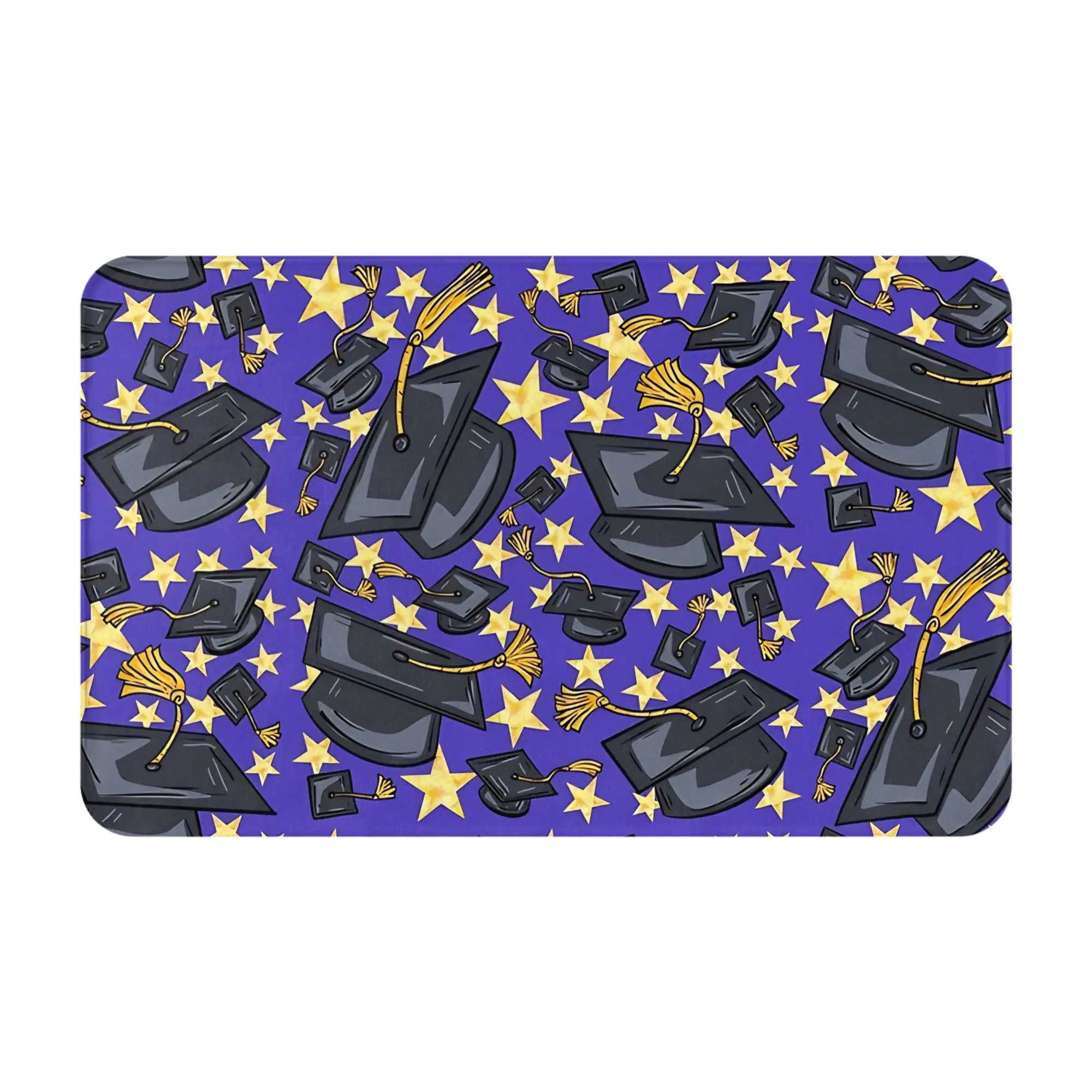 Stars And Graduation Caps Decorations Bedroom Mat class of 2026 Doormat Living Room Carpet Outdoor Rug Home Decoration