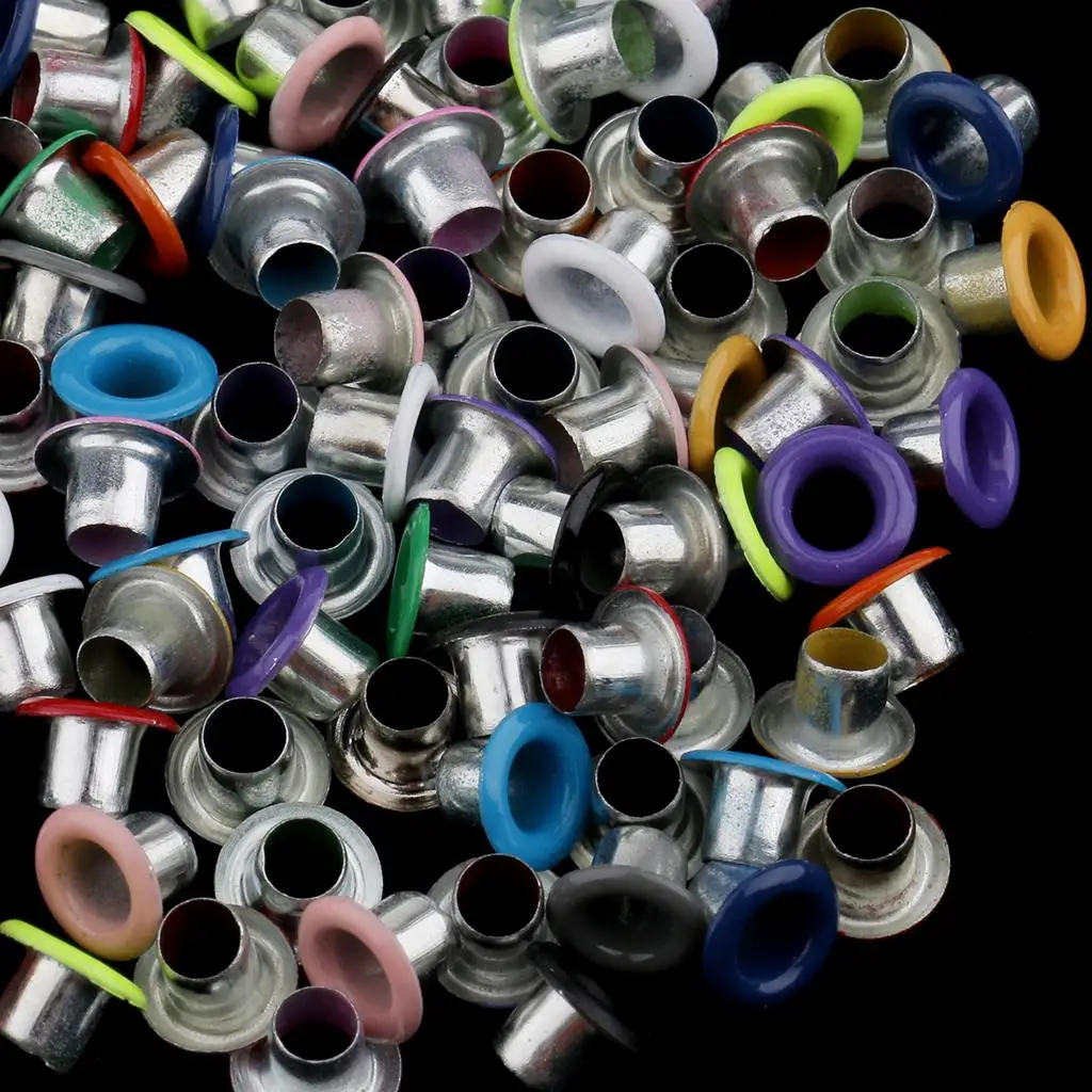 3mm Metal Eyelets Iron Craft Rivet Leather Scrapbooking Embellishments Supplies for Handbags Shoes Hats Card Projects