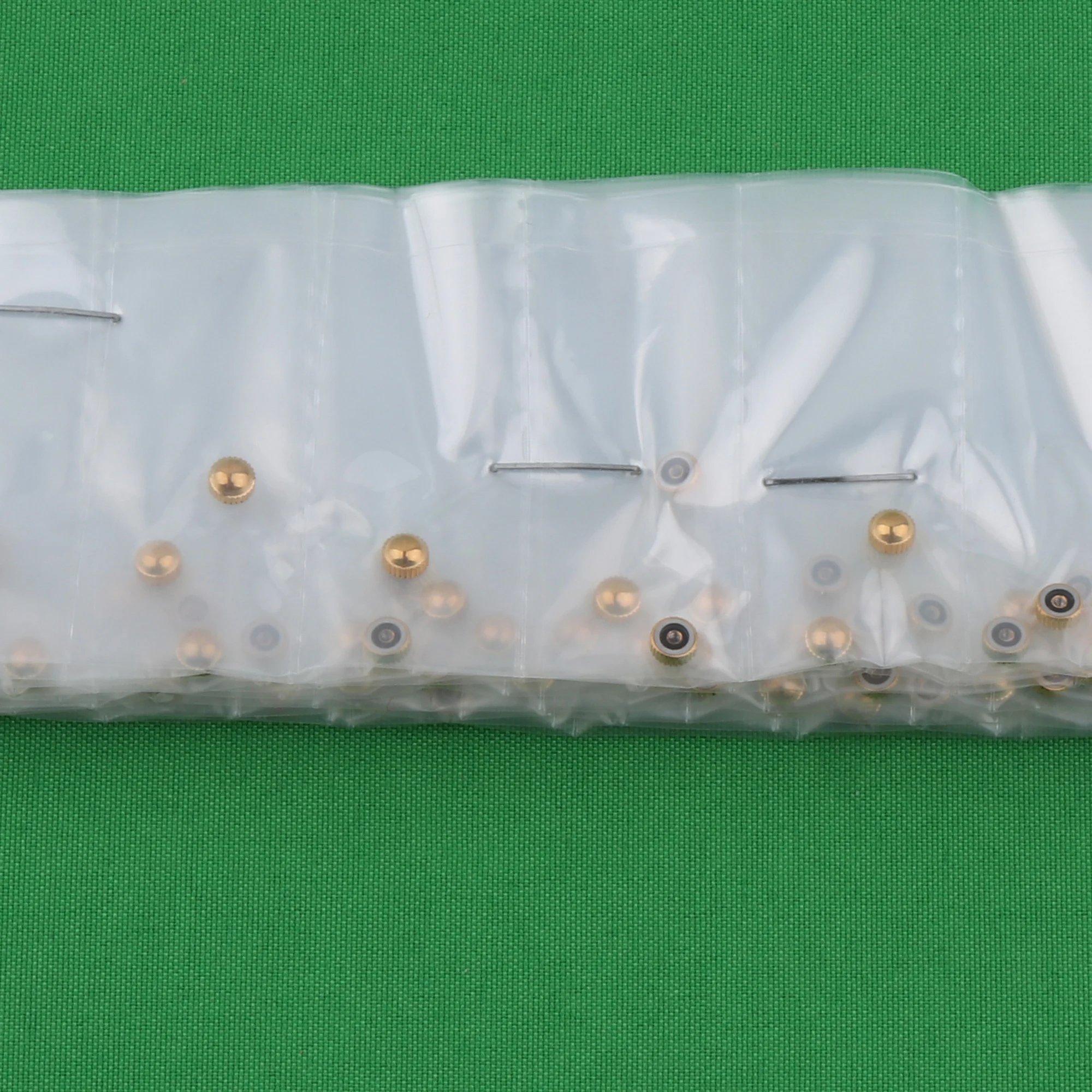 100PCS steel  waterproof watch crown 3.5mm*2.2mm Silver Gold