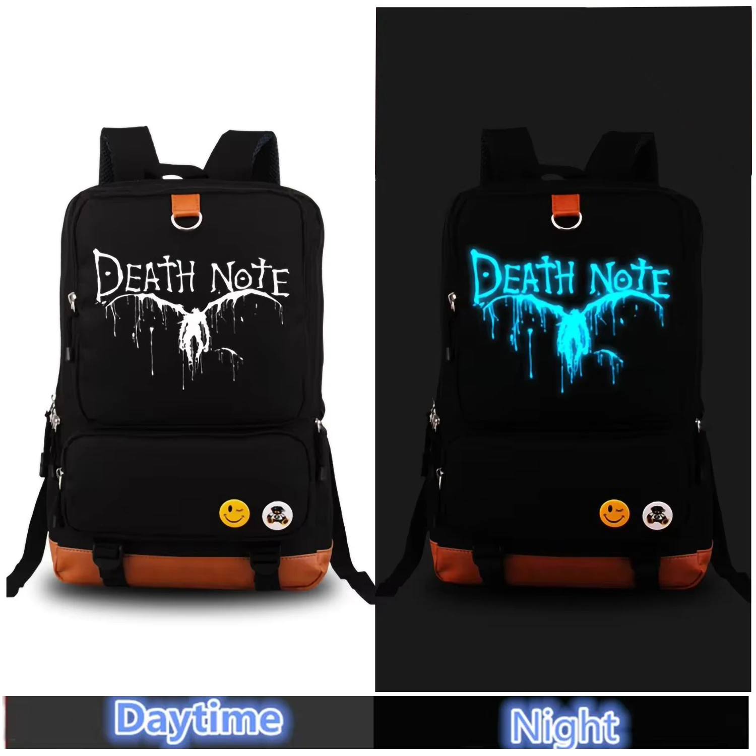 Anime DEATH NOTE School Bags Back to School Bookbag Unisex Oxford Travel Bagpack Student Laptop Backpack  Luminous Daypack