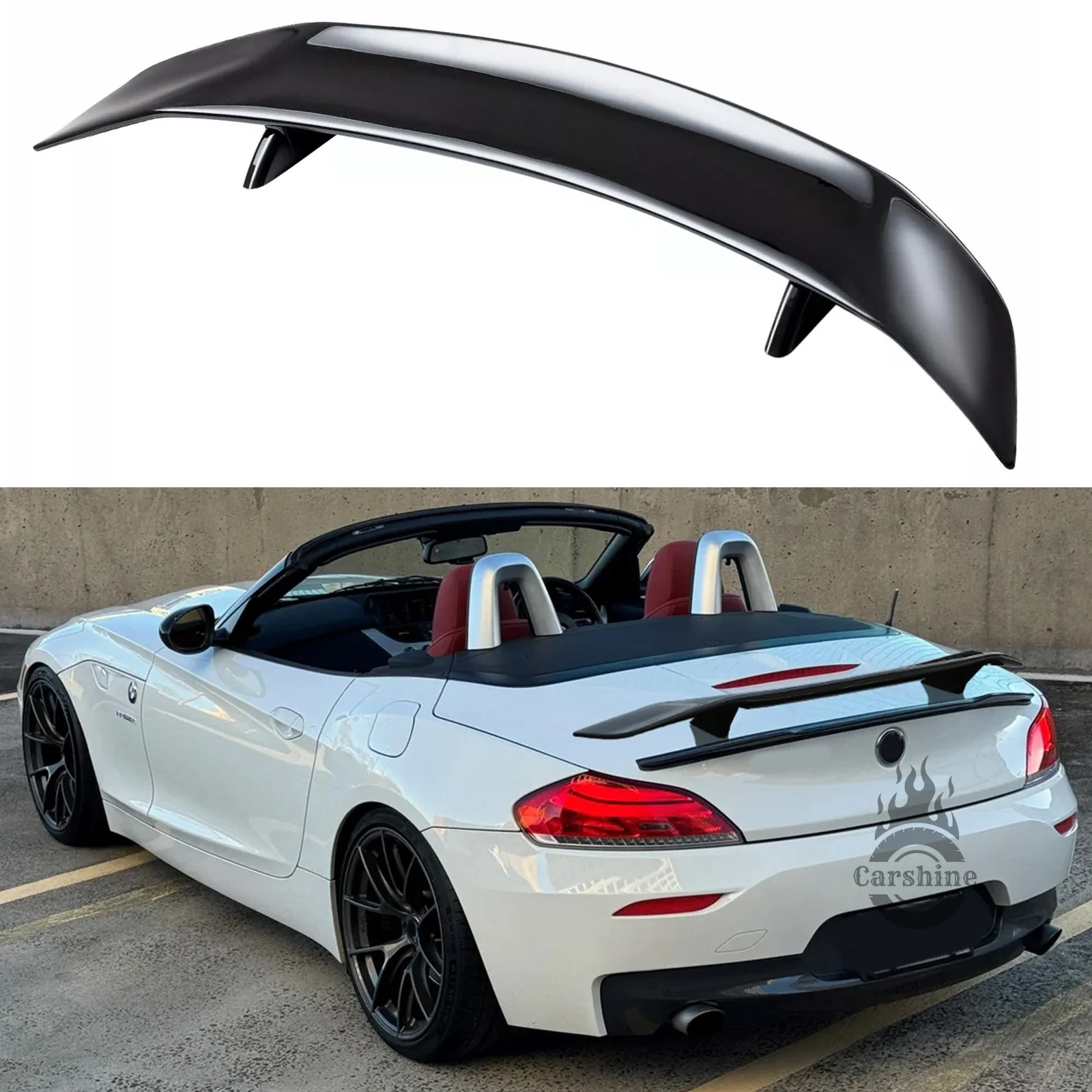 

46-дюймовые спойлеры заднего багажника автомобиля GT Style Racing Wing Lip глянцевый черный для Z4 GT3 E89