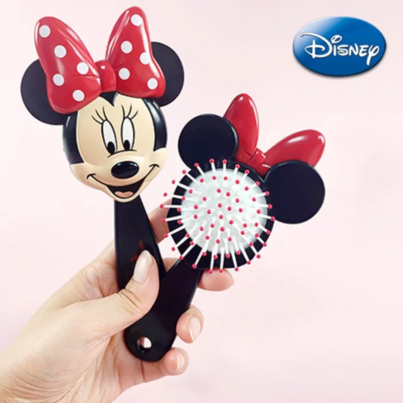 Disney Minnie Mouse Air Cushion Combs Cartoon Kawaii Spot Bowknot Massage Haircare Hairdressing Tool Hair Brush Girl Kids Gifts