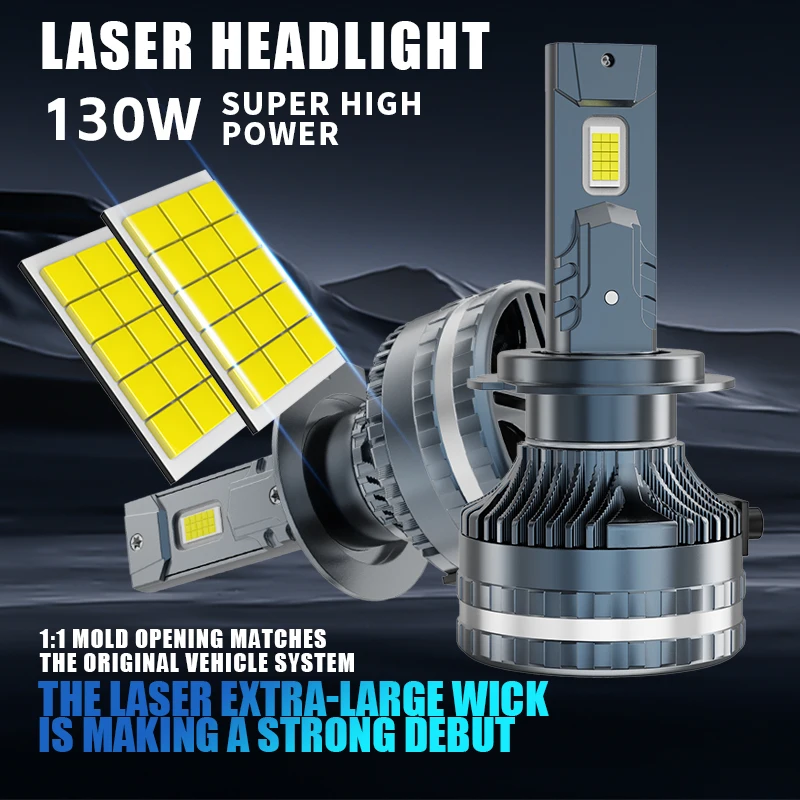 

130W H11 LED Headlight Bulb H1 H3 H4 9005 9006 HB3 HB4 H7 Car Fog Light 12V Super Bright High Power Automotive Lamp 2pcs