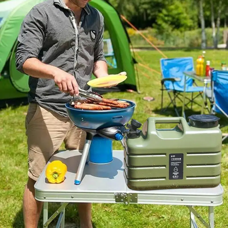 Tanque de armazenamento de água boca larga portátil jarro de água recipientes de água de grande capacidade jarro de água de acampamento recipiente de acampamento de água