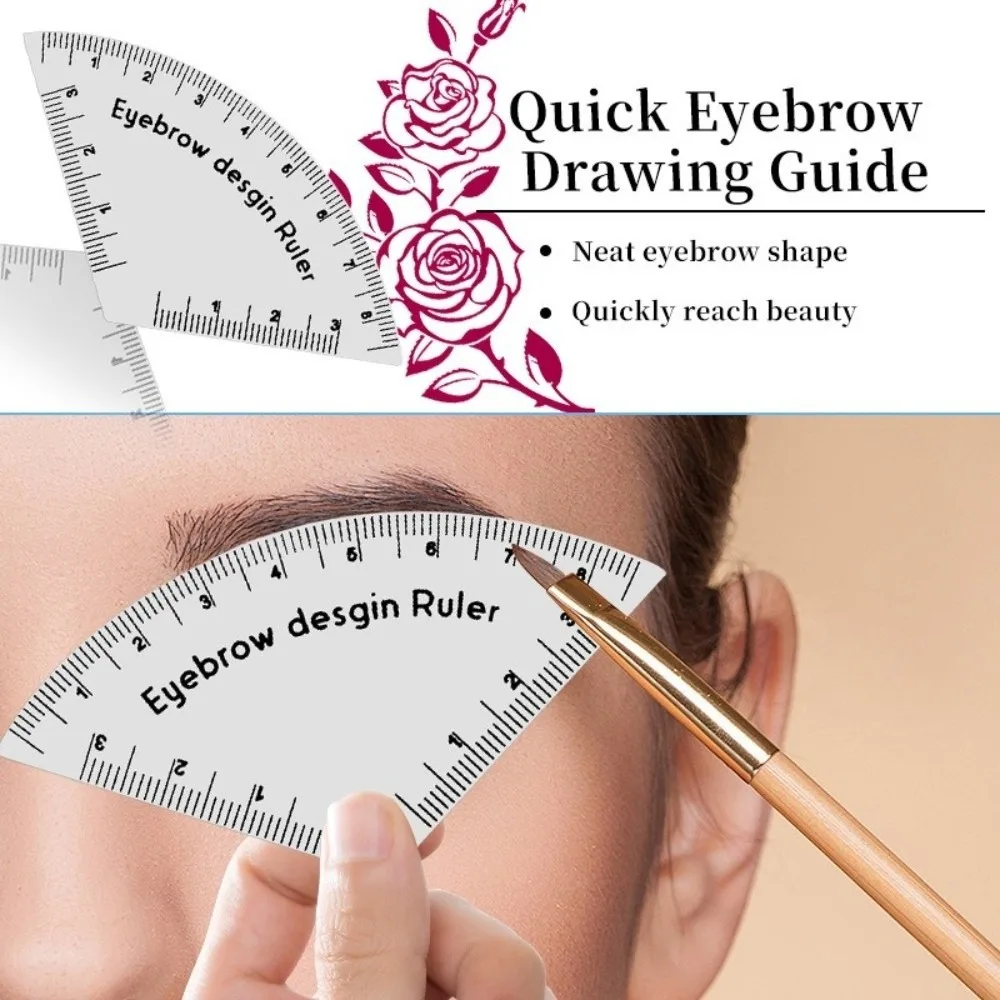 New Durable Brow Shaping Stencil Shaping Portable Instant Brow Shaper Makeup Drawing Guide Ruler Gift
