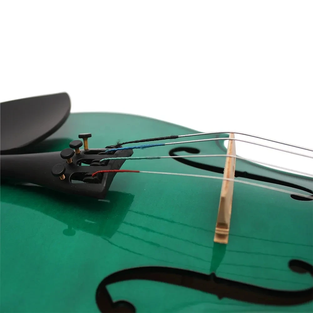 Astonvilla 4/4 Viola Professional Dark Green Acoustic Viola Spruce Panel Solid Wood with Case/Bow/Shoulder Rest/Strings/Tuner