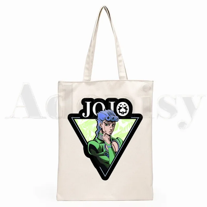 JOJO Japanese Anime Jojo Bizzare Adventure Hip Hop Graphic Cartoon Print Shopping Bags Girls Fashion Casual Pacakge Hand Bag