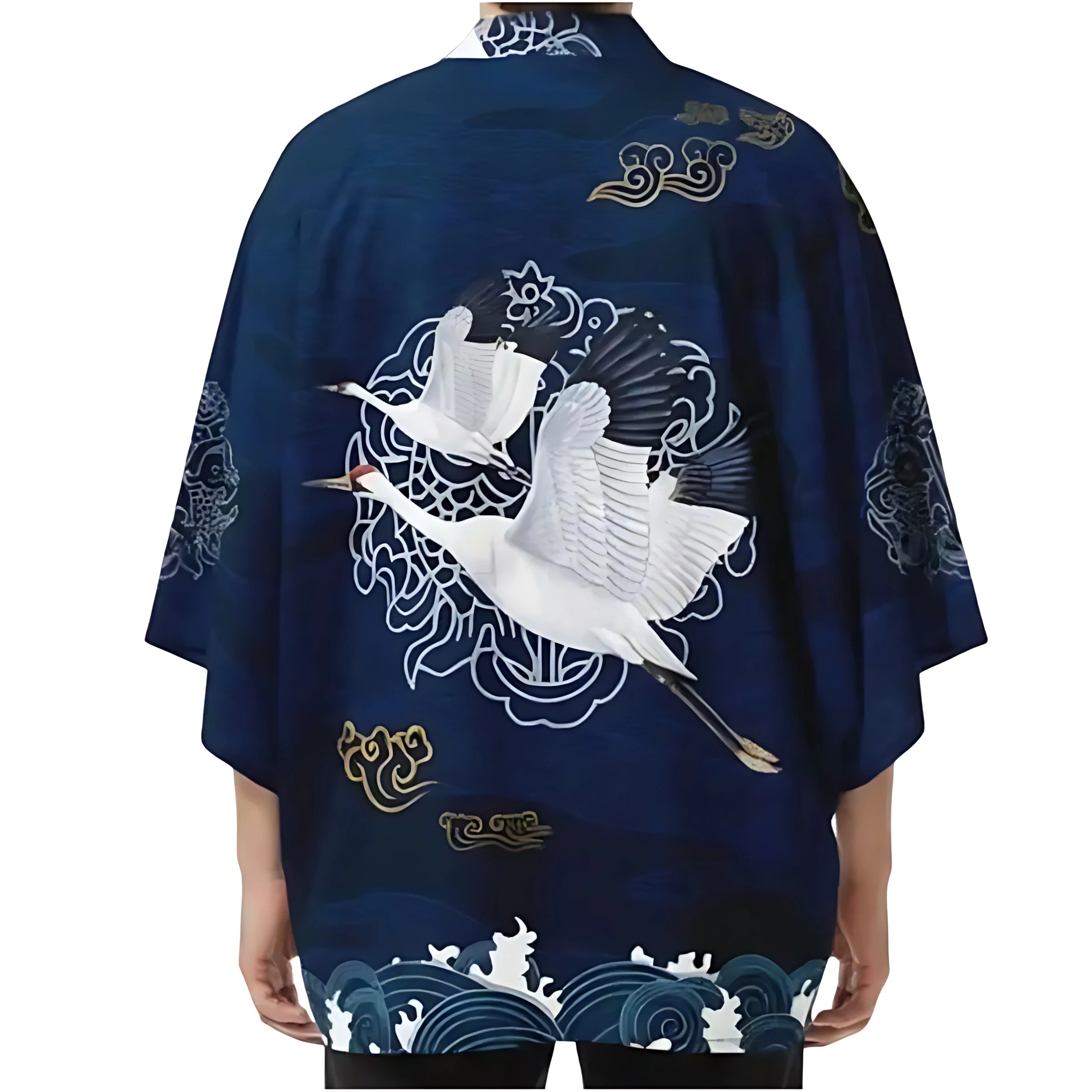 2026 Summer Men's Kimono 3D Printed Pattern Breathable Lightweight Casual Fashion Outdoor Men's Clot
