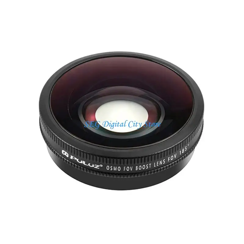 

U75B Professional Wide Lens For Action 6 Adventure Cameras Attachment Enhances Perspective To 185Degrees Coverage