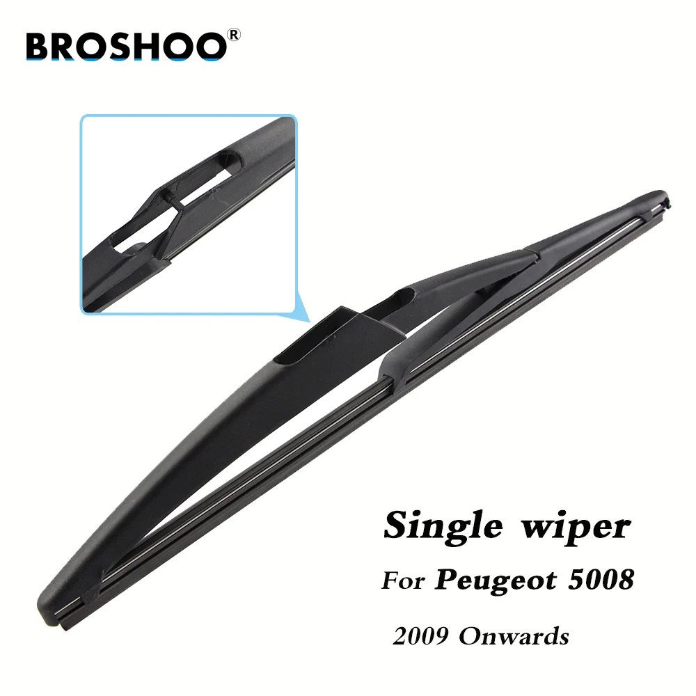 BROSHOO Car Rear Wiper Blade Blades Back Windscreen Wiper Arm For Peugeot 5008 Hatchback (2009-2016) 295mm Auto Styling