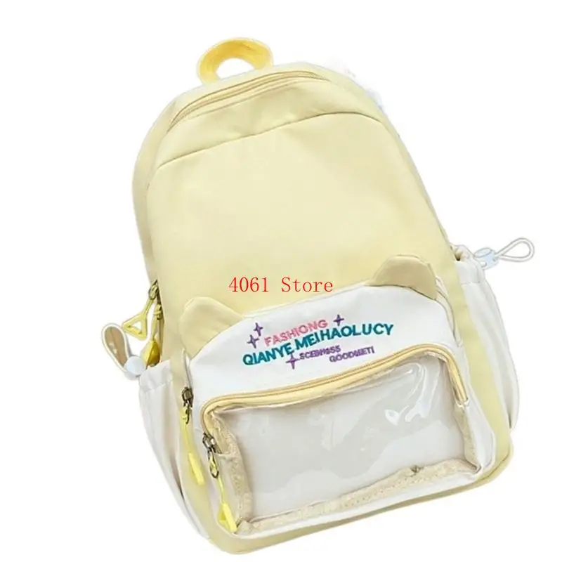 

Itabag Pins Display Backpacks with Insert,Lovely Aesthetic Backpacks for Anime Cosplay School Itabag Backpacks Daypack