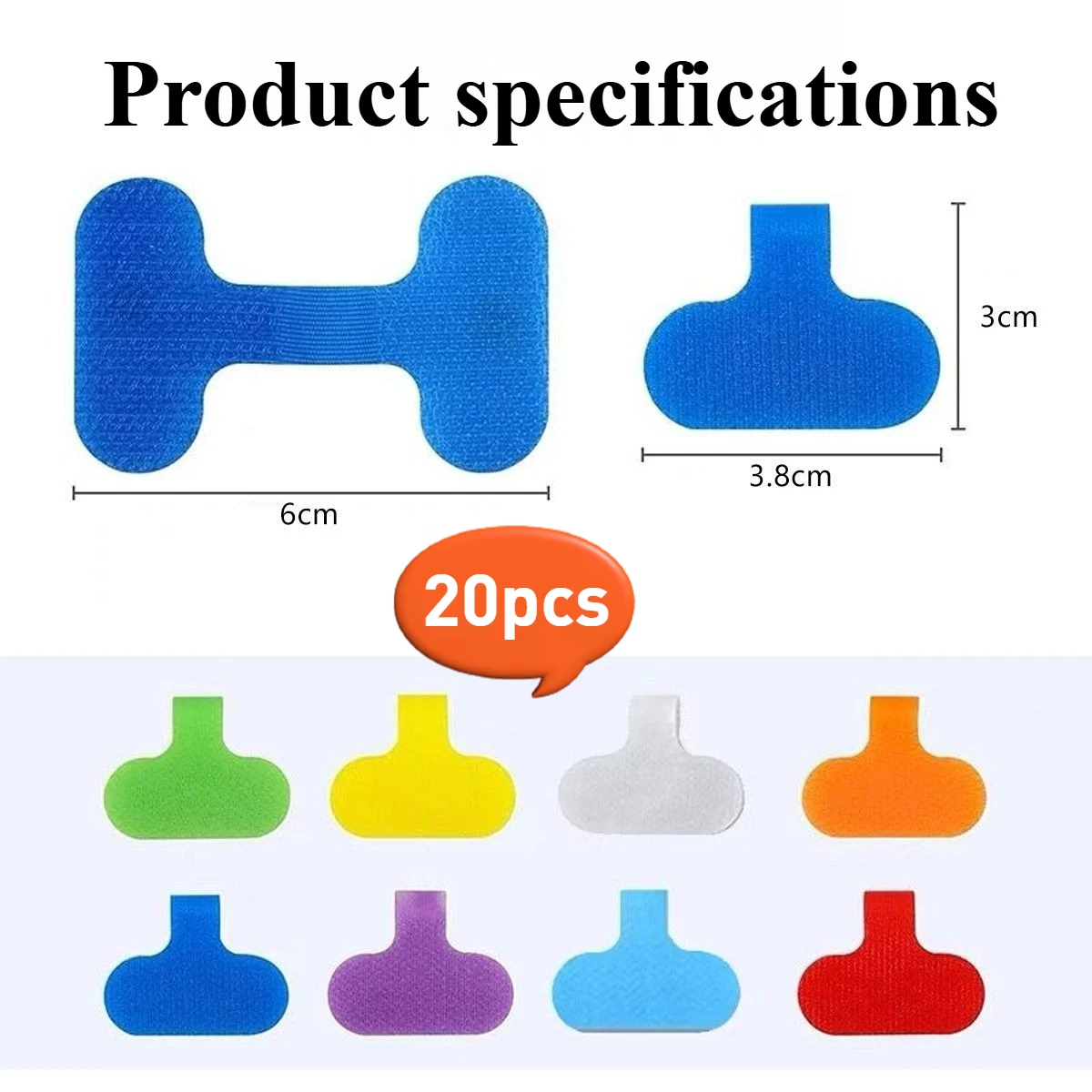 

Instrument audio cables, data cables, waterproof colored Velcro strips, writable cable labels 20pcs