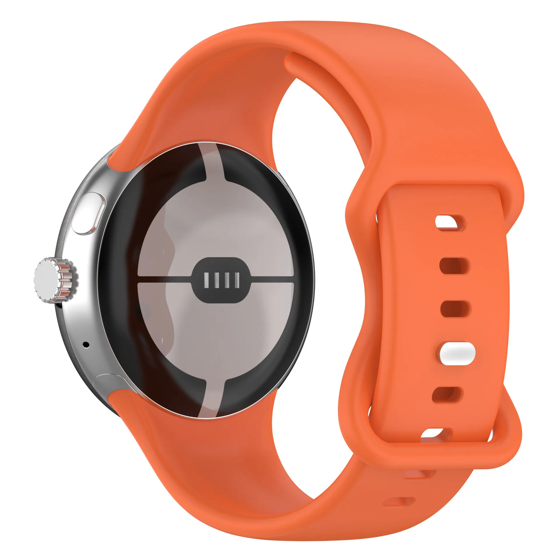 Strap for Google Pixel Watch 3 Bands 41mm 45mm/Pixel Watch 2 for Women Men Durable Silicone Strap for Google Pixel Watch 2 1