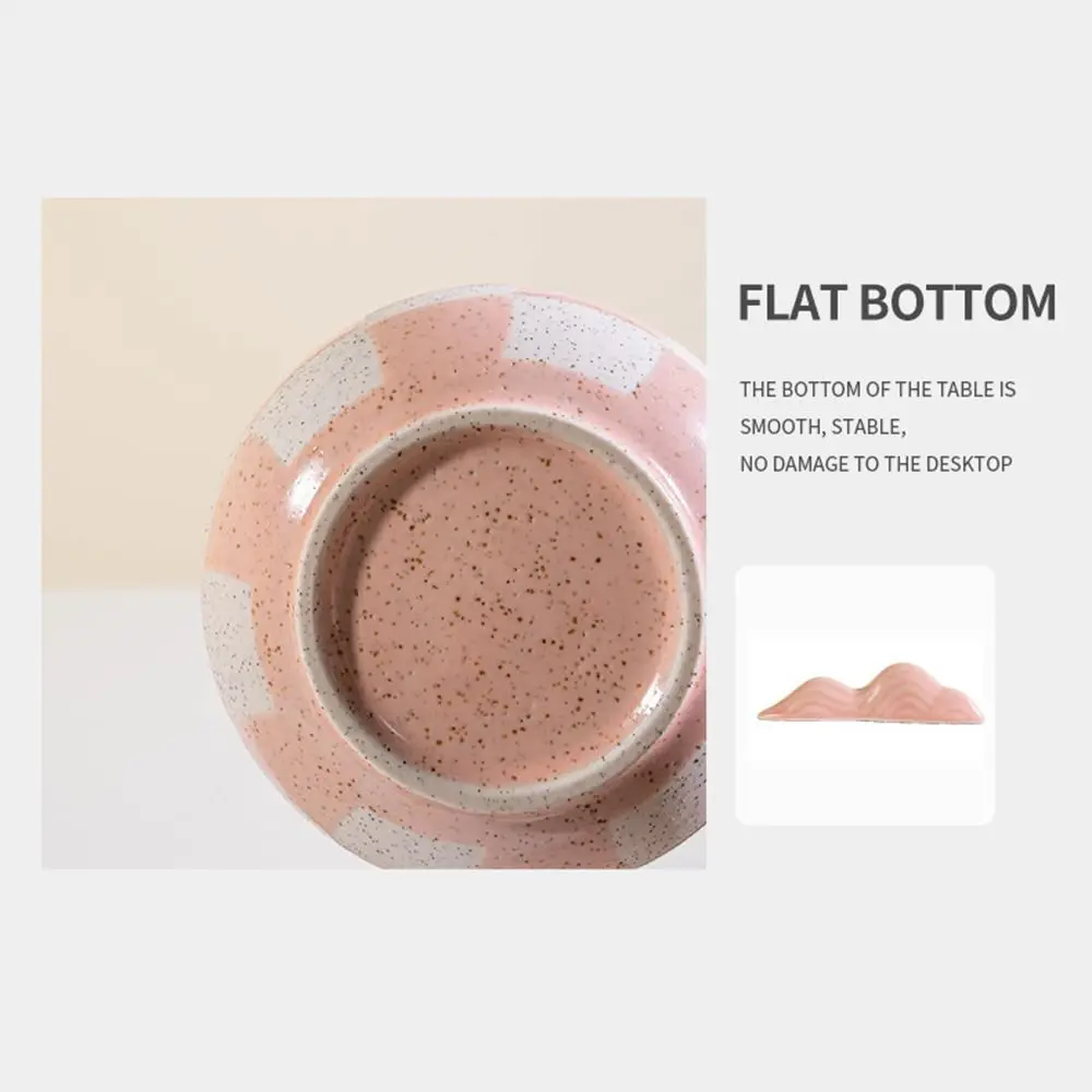 

Керамическая чаша матча с клетчатым узором, большая емкость, чаша для чая, салата, супа, гладкая, устойчивая к высоким температурам чашка для приготовления зеленого чая