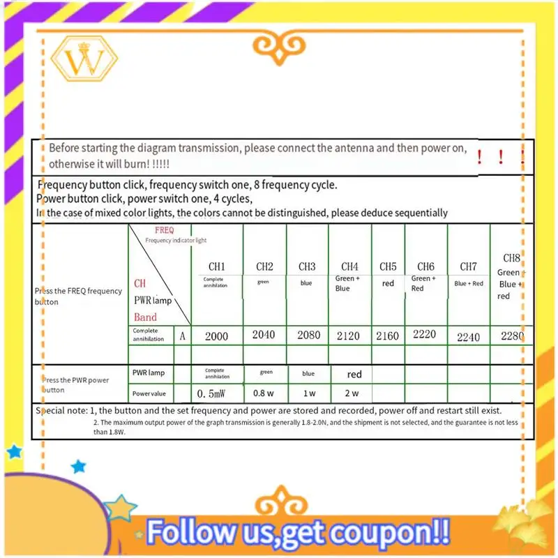 Latest-2.0G 2.1G 2.2G 2W VTX 8CH High Power FPV Audio Video Transmitter NTSC/PAL Forfpv Long Range RC Drone