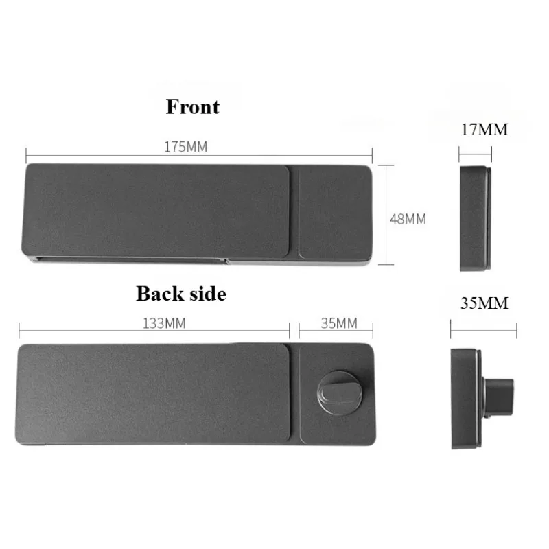 

Minimalist Ecological Lock Bedroom Wooden Door Lock All Copper Magnetic Suction Indoor Room Ultra-thin Handleless Bathroom Lock