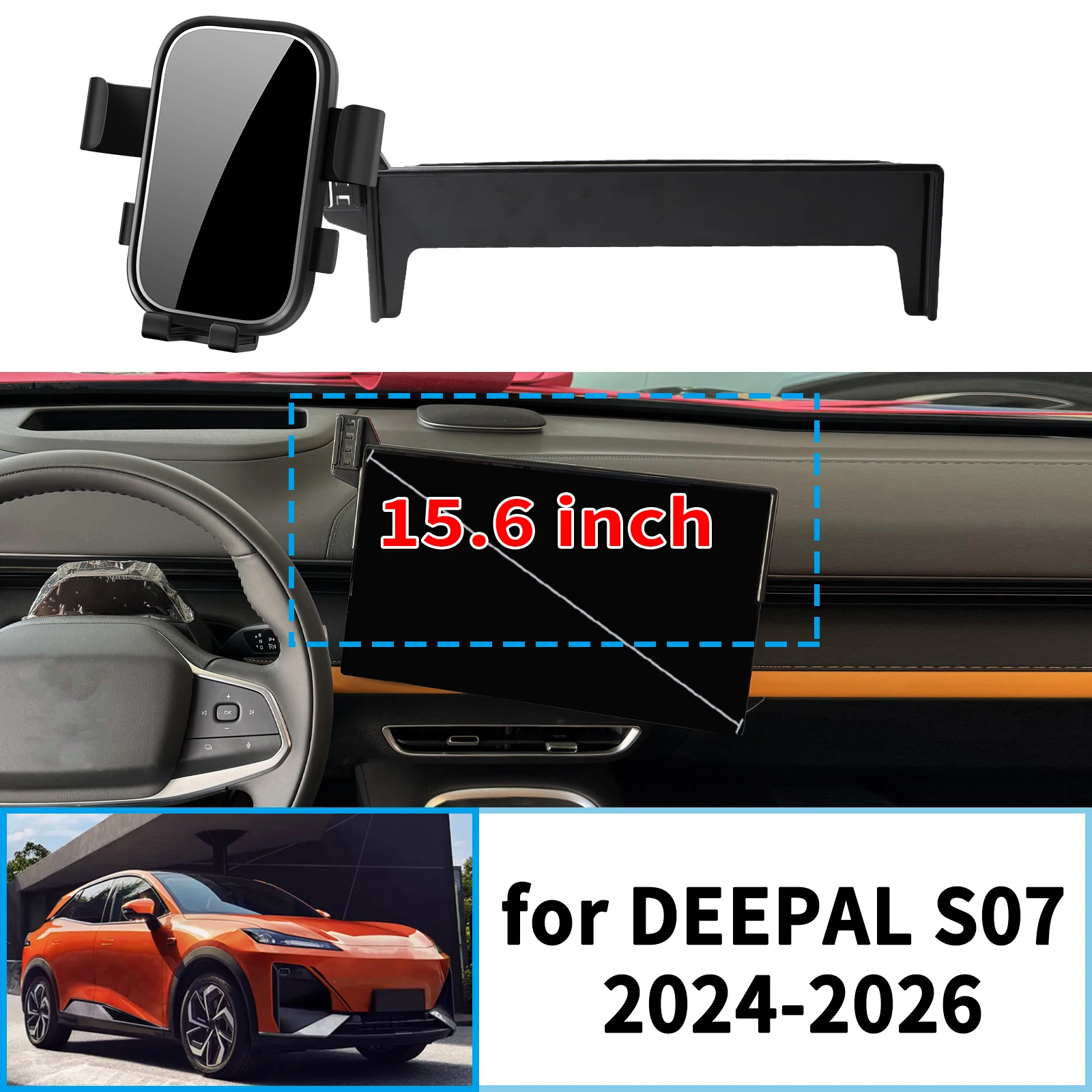 

for DEEPAL S07 2024 2025 2026 Stable Clip-On Phone Holder​​ Mount Screen Base No Vibration​ Car accessoires