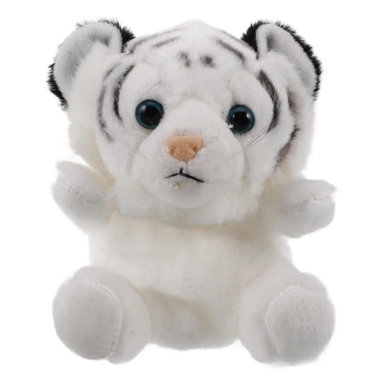 Cute Tiger Coin Purse Keychain Fluffy Animal Dolls Pendant Small Stuffed Animal Kawaii Purse Soft Plush Animal Toy For Boys Girl