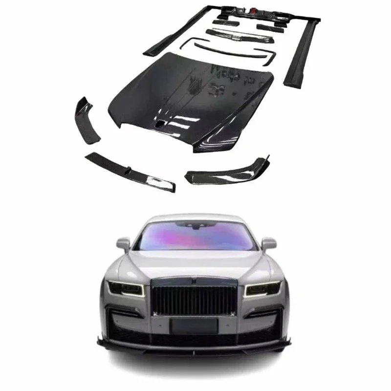 Runde Perfectly Adapts for  Ghost Upgrade and Modification MSY Style High-quality Carbon Fiber Body Kit Car Bumper