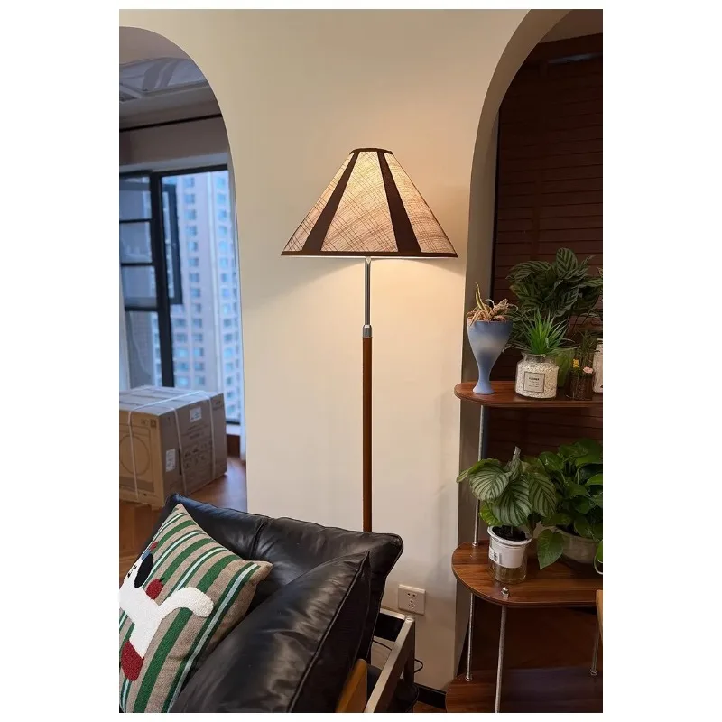 French Mid-Century Modern Floor Lamp for Living Room Beside Sofa Luxury Retro Ambient Light