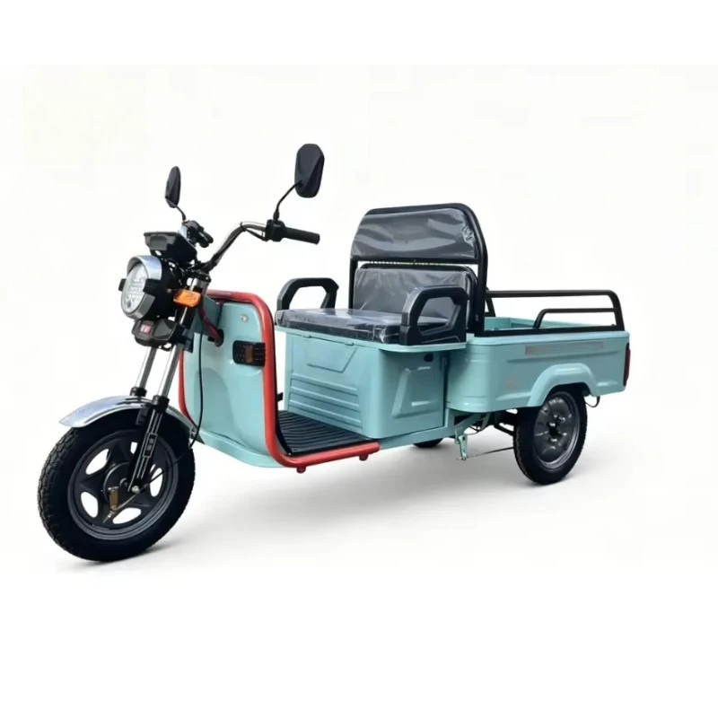 SXL  Electric tricycle, freight high quality long battery life mini electric tricycle with small rear cargo box