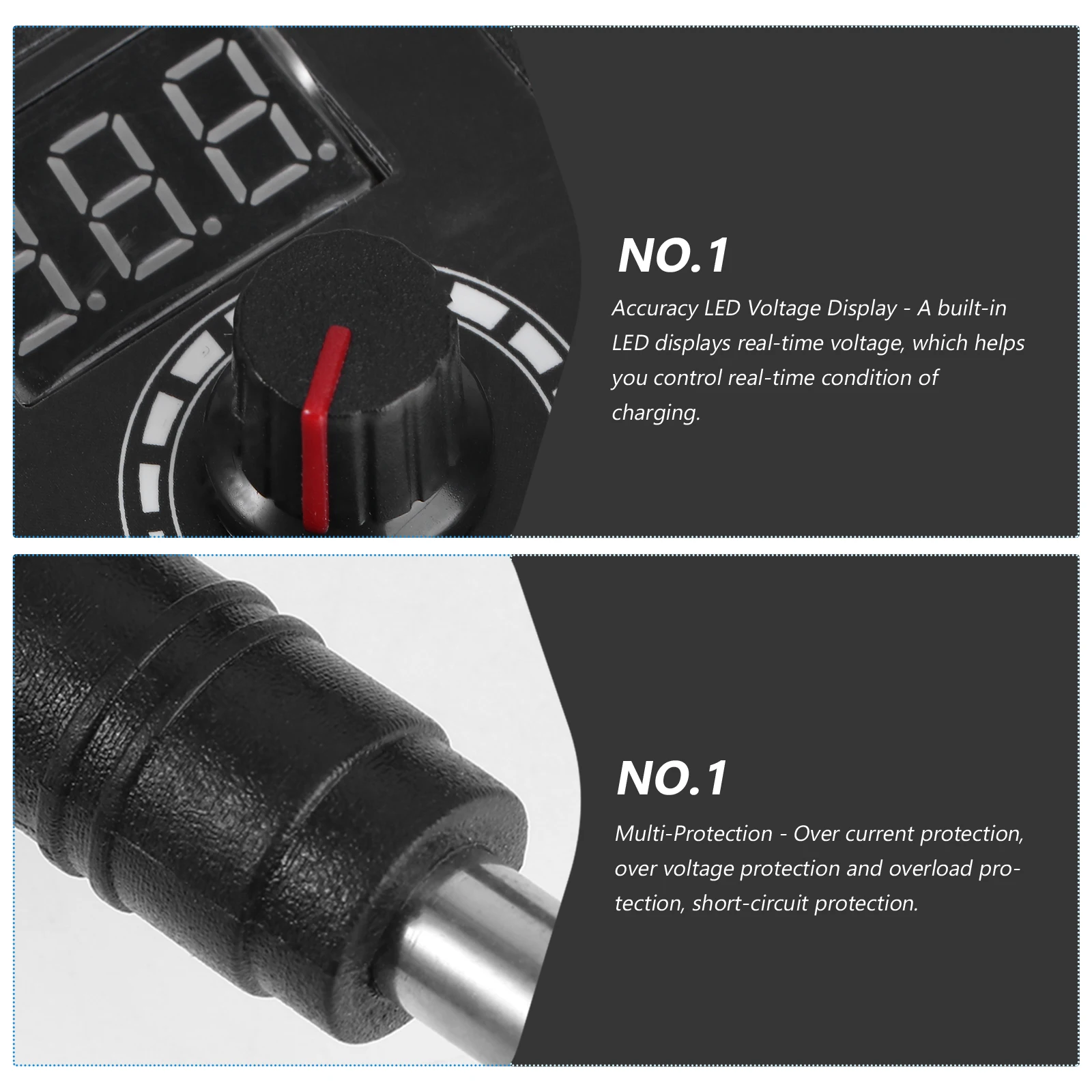 Adjustable Voltage Power Supply 9-24v3a Accurate LED Display Multifunctional Regulator Eu Plug Efficient Voltage Adapter