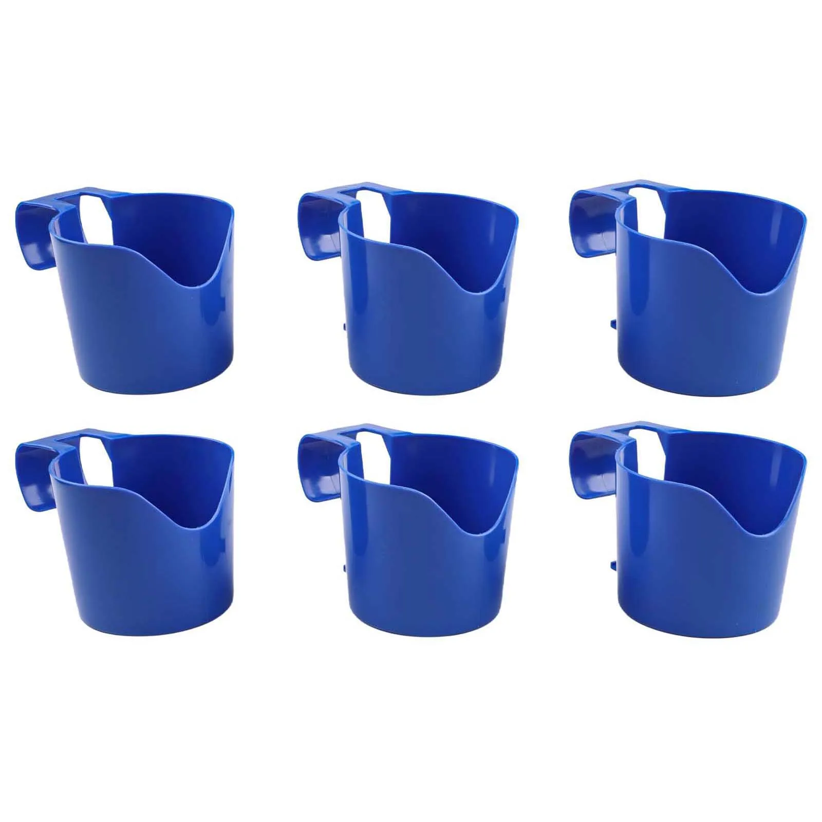 Set of 6 Poolside Cup Holders for Above Ground Pools Plastic Drink Holders Perfect Accessory for Poolside Relaxation