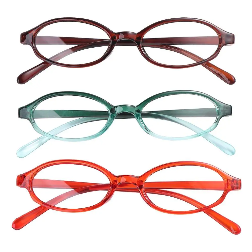 

Retro Round Frame Small Oval Frame Glasses Oval PC Flat Spectacle Glasses Korean Style Y2k Optical Myopia Glasses All-match