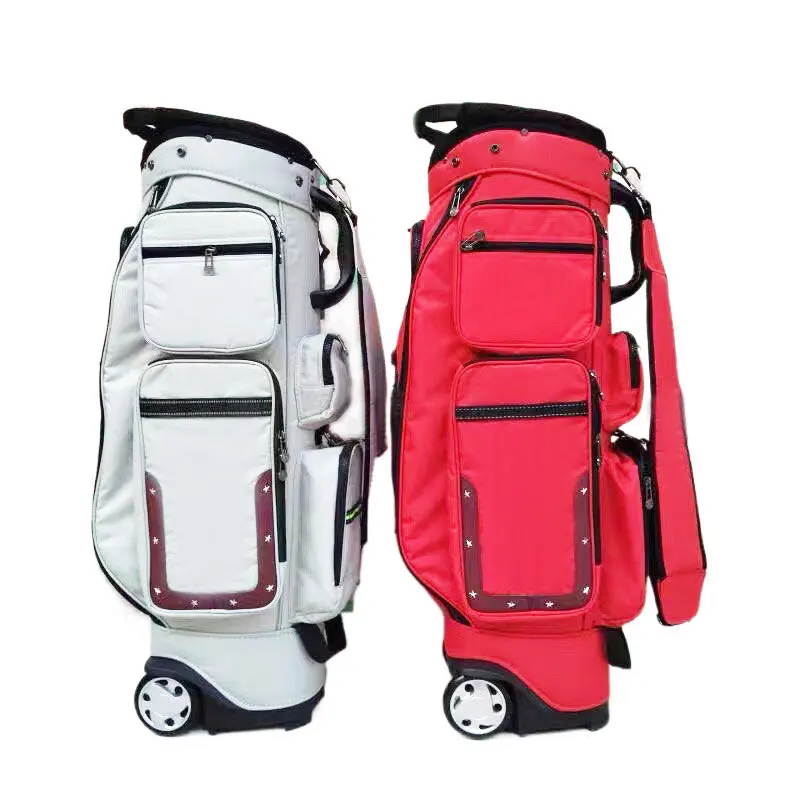 

Professional Golf Stand Bags Standard Waterproof PU Travel Sport Package Large Capacitytraining Accessory