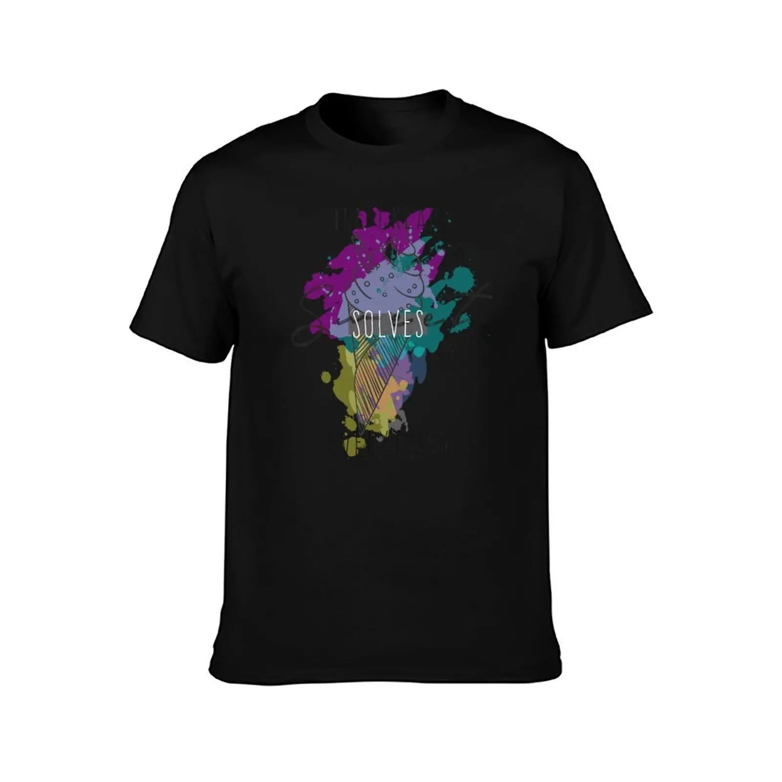 ice cream solves everything T-Shirt Vintage Style Printed Top T-Shirt