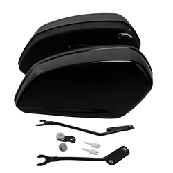 Saddlebags Bags For Harley Softail Low Rider FXLR S FXLRS 2018-2020 Low Rider ST FXLRST 2022-2024 Motorcycle Gloss Black