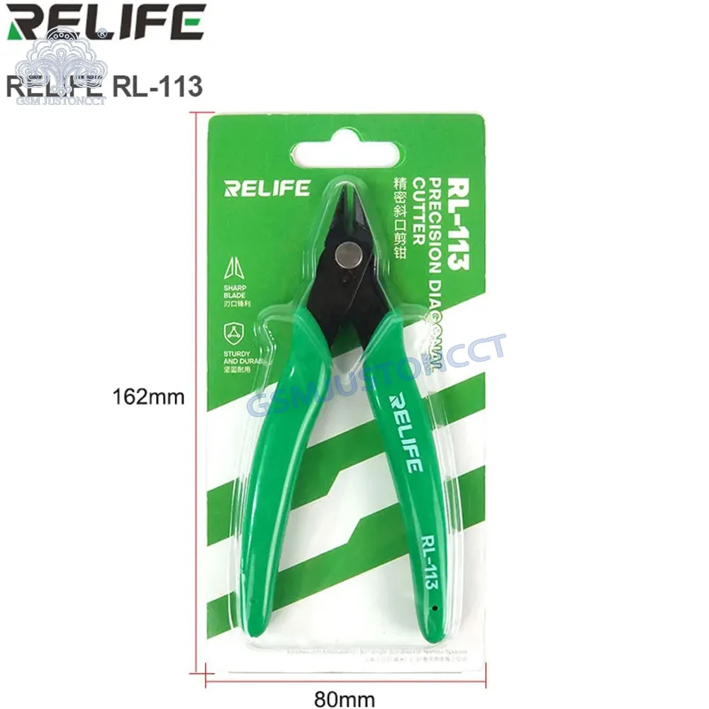 RELIFE RL-113 Cutting Pliers Diagonal Cutter Sharp Jaws Portable for Neat Cutting for Phone Cut Wires Cable Repair Tool