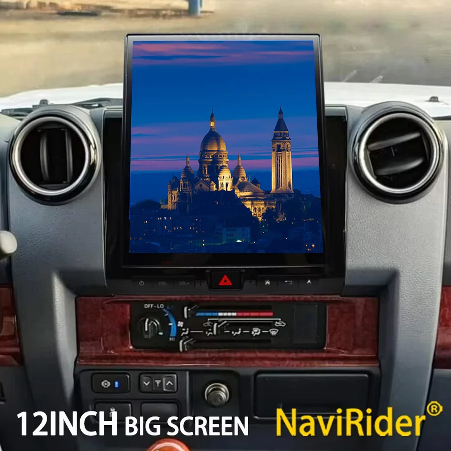 

Автомобильная навигационная система Y Android 15 12 дюймов для Toyota Land Cruiser LC70 LC71 LC76 LC78 LC79 с CarPlay, автомагнитолой и GPS-картами