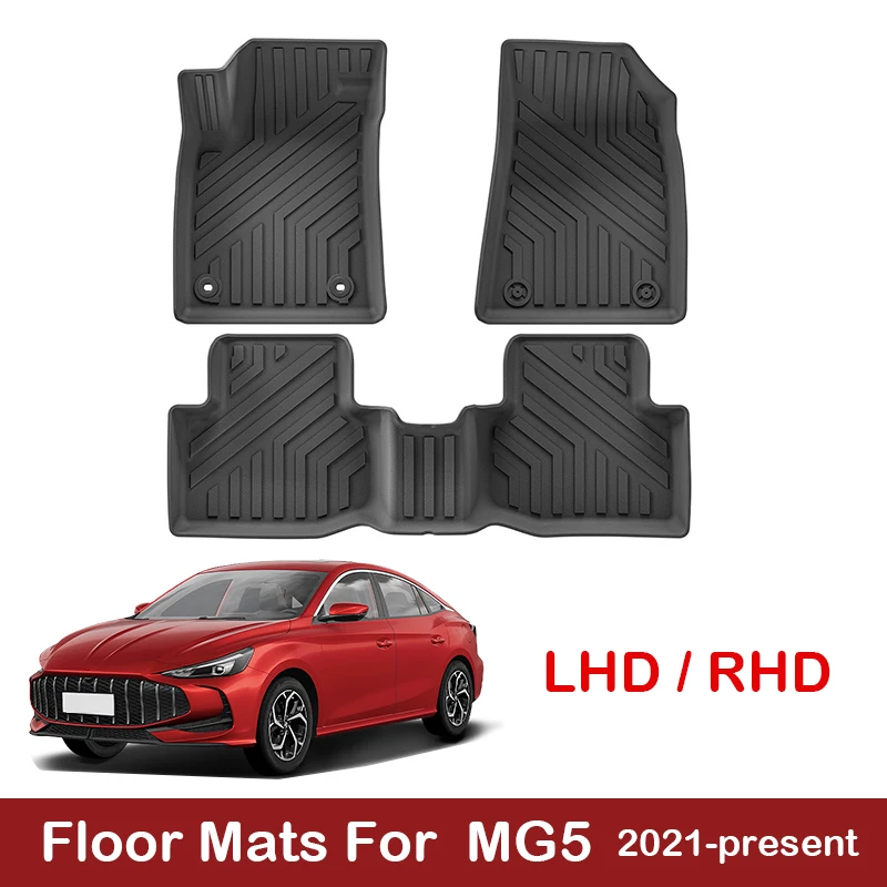 

Автомобильные коврики для MG5 2025 2021-present, коврик в багажник, водонепроницаемый нескользящий коврик для ног, защитная накладка на багажник, ковер, подставка для багажника, RHD
