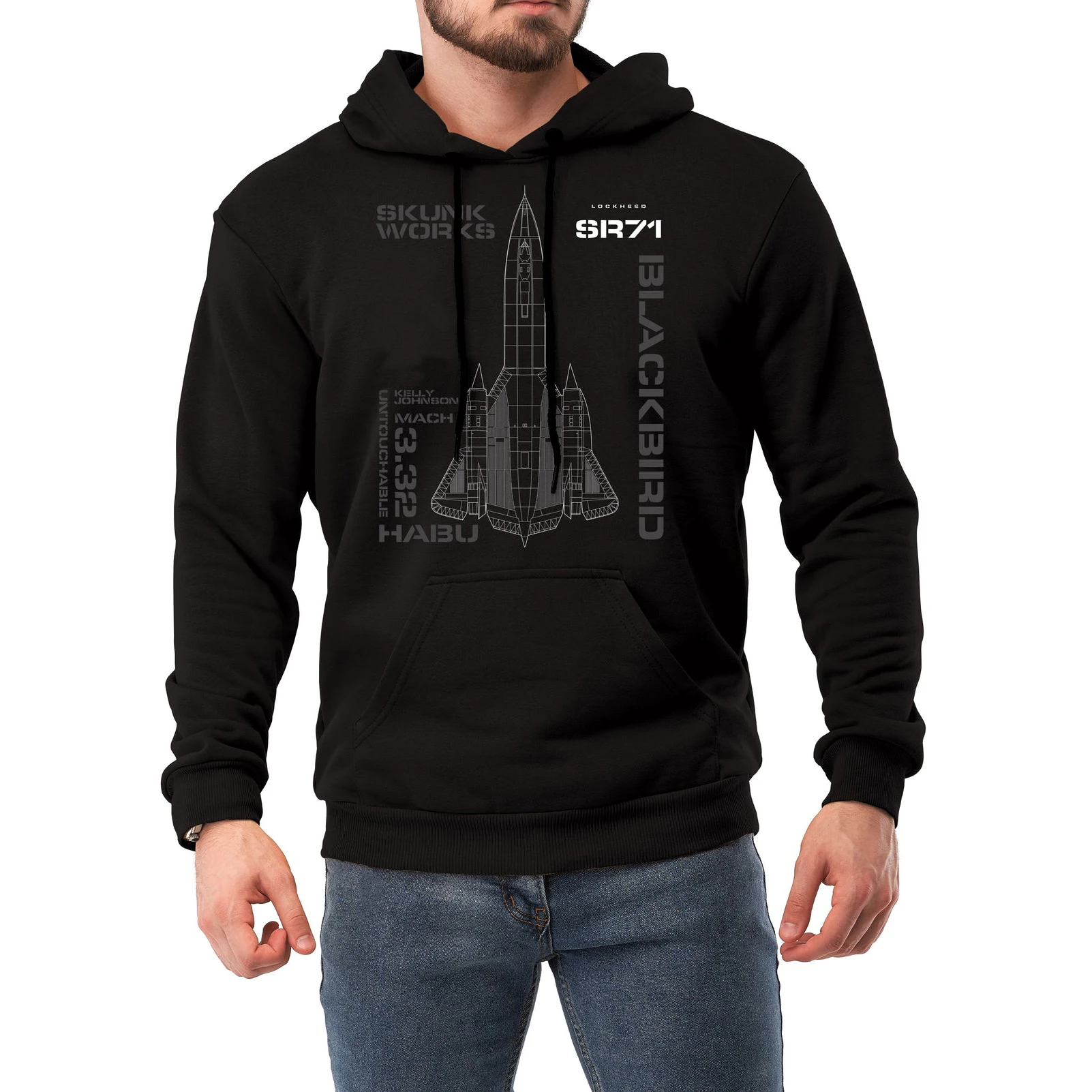 American SR-71 Blackbird Strategic Recon Aircraft Pullover Hoodie New 100% Cotton Comfortable Casual Mens Sweatshirts Streetwear