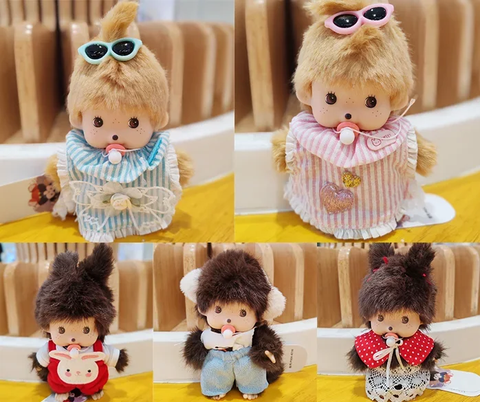 Kawaii Mongolian Monkey Monchi Dolls Toys Doll Clothing Accessories Dress Casual Set Doll Accessories Toy Christmas Gifts