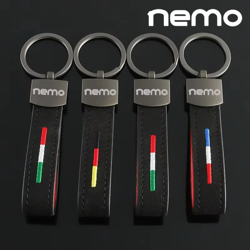 Car Key Chains Suede Key Rings Holder Auto Keyring Pendant Accessories for Citroen nemo Logo XSARA C4 C5 C3 C-elysee C-zero