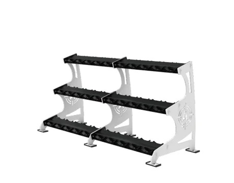 

YDYFIT 2023 Best Selling Commercial Gym Strength Training Fitness Equipment-Pro Style 3-Tier Dumbbell Rack (15 Pairs)