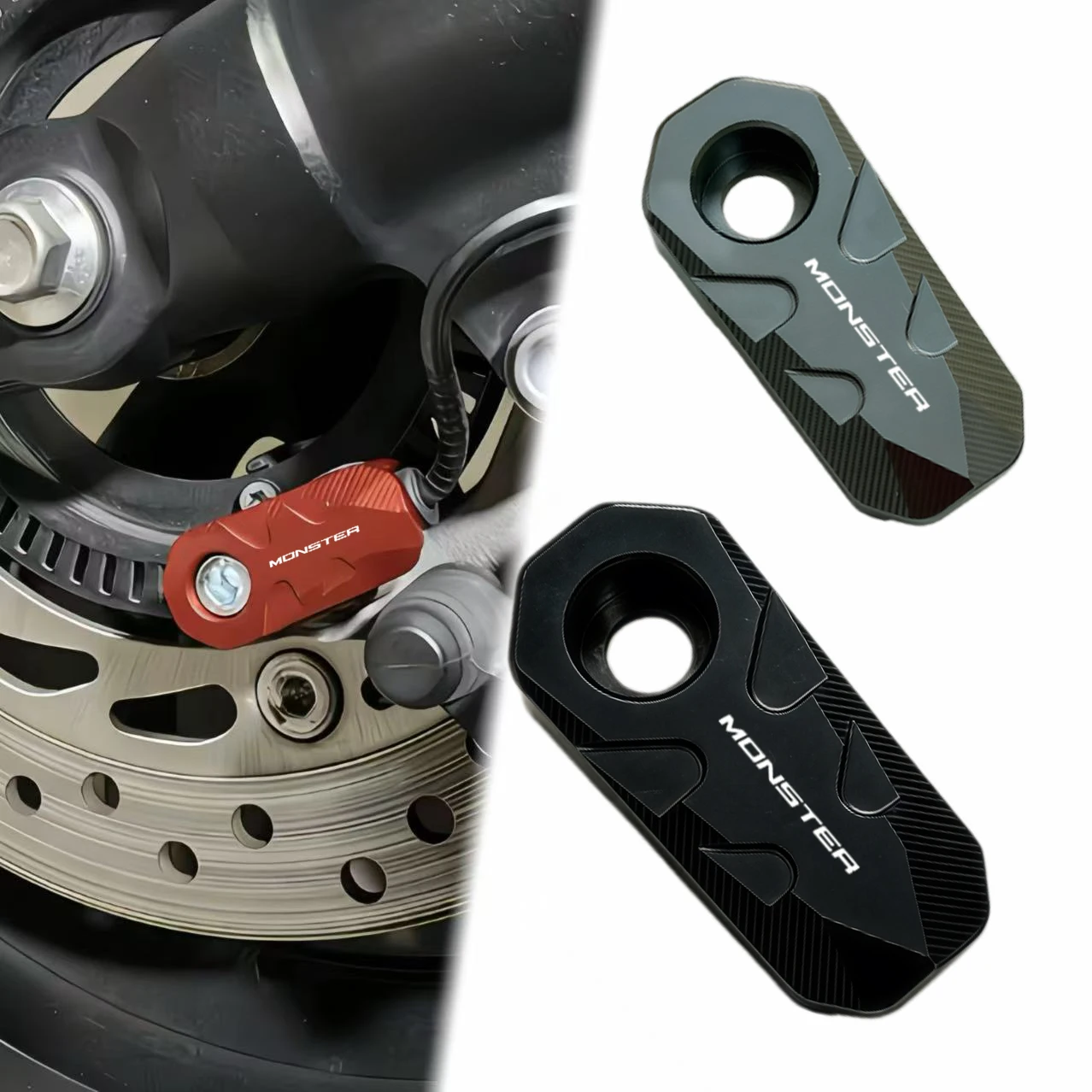 

For DUCATI Monster 950 SP 937 890 821 1200 1200S Motorcycle CNC Aluminum Front Rear Wheel ABS Sensor Protection Guard Cover