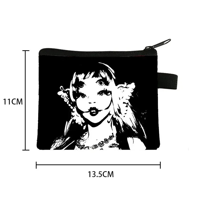 ميلاني مارتينيز-محفظة النقود المعدنية المطبوعة المحمولة للنساء ، أكياس أحمر الشفاه ، أكياس سماعة ، مفتاح ، حقيبة المال بطاقة ، هاراجوكو حامل عملة صغيرة ، هدية