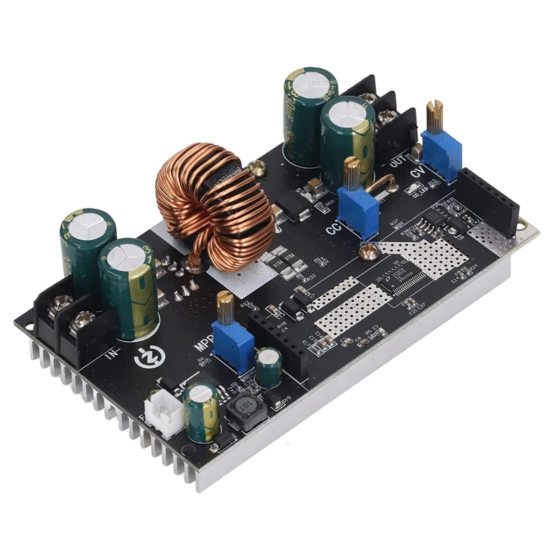 

MPPT Module Potentiometer Adjustment DC 7-80V Input 300W 20A DC 1.4-79V Output Overpower Protection Boost Buck Converter